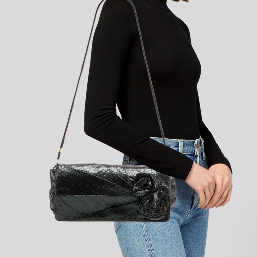 BADGLEY MISCHKA PYTHON CLUTCH 🐍